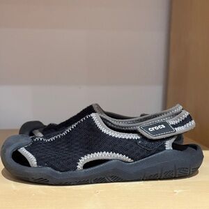 CROCS Kids Black and Gray Water Shoes